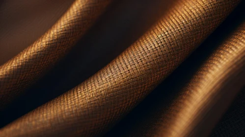 Brown Leather Fabric Texture - Close-Up Detail