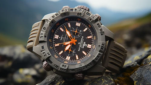 Durable Black Wristwatch for Outdoor Activities