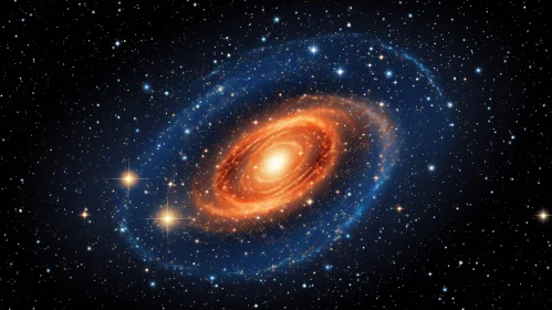 Stunning Spiral Galaxy in Space