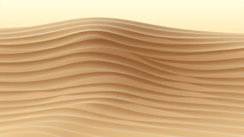 Tranquil Sand Dune 3D Rendering
