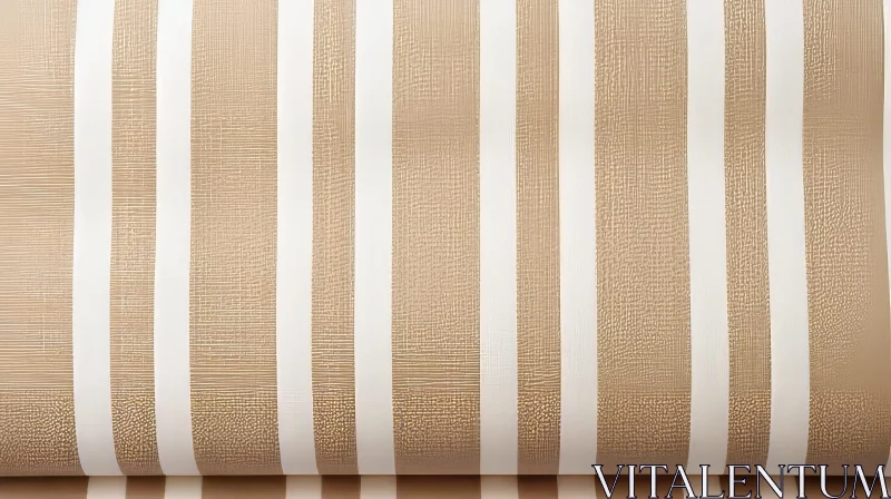 Elegant Gold and White Striped Wallpaper Pattern AI Image