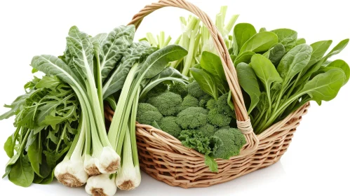 Fresh Green Vegetables Basket - Healthy Eating Inspiration