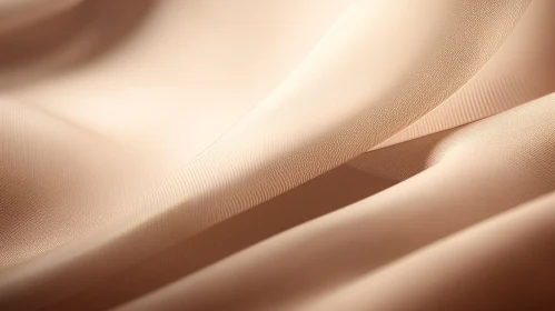 Luxurious Beige Silk Fabric Close-Up