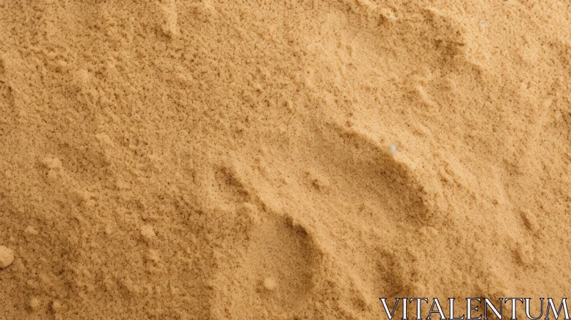 Rippled Light Brown Sand Texture Close-Up AI Image
