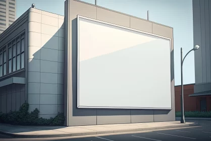 Captivating Billboard Art in a Delicate Matte Drawing Style