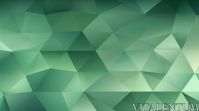 Green Geometric Abstract Background Pattern AI Image
