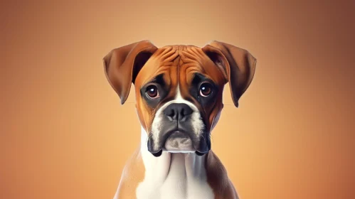 Boxer Dog Close-up Portrait