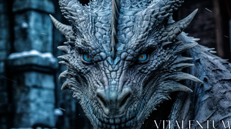 AI ART Enchanting Dragon Closeup