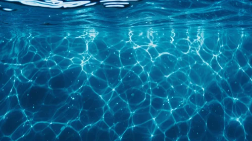 Tranquil Underwater Scene with Sunlight Reflections