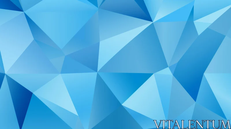 Blue Polygonal Background | Vector Illustration AI Image