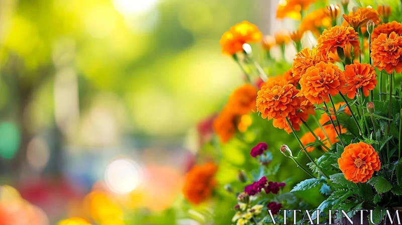 Orange Flower Close-Up: Beautiful Floral Photography AI Image
