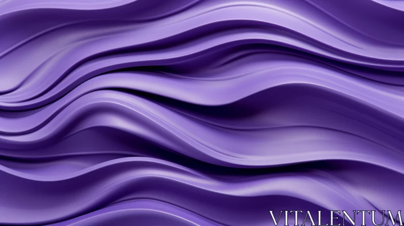 Purple Wavy Stripes Abstract Background | 3D Rendering AI Image