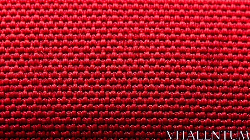 AI ART Red Ribbed Fabric Texture Background