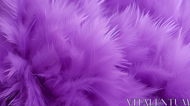 Soothing Purple Feathers Texture AI Image