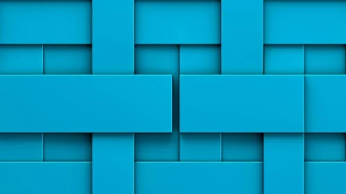 Blue Geometric 3D Pattern - Modern Background Design