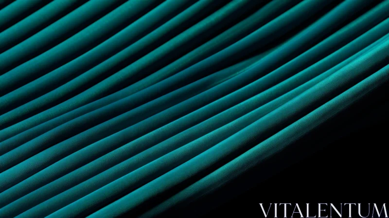 Turquoise Fabric Texture on Black Background AI Image