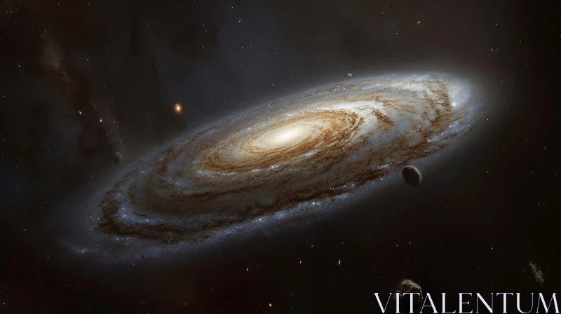 AI ART Enchanting Spiral Galaxy - Cosmic Beauty Captured
