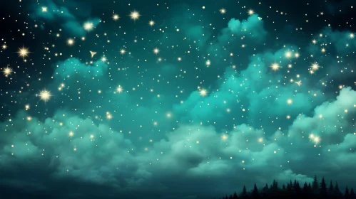 Starry Night Sky - Serene and Beautiful Scene
