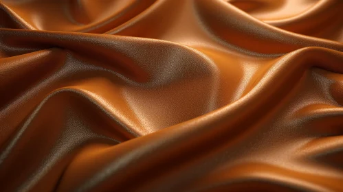 Luxurious Copper Silk Fabric Texture