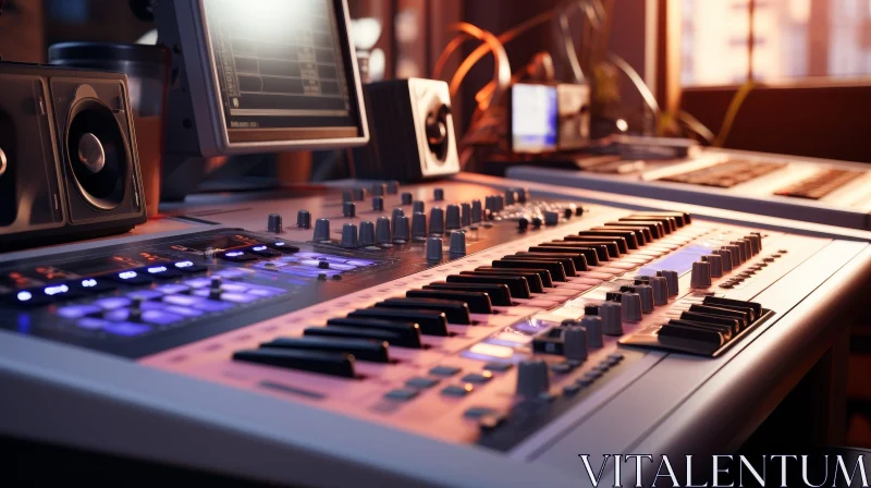 Professional Music Production Studio AI Image