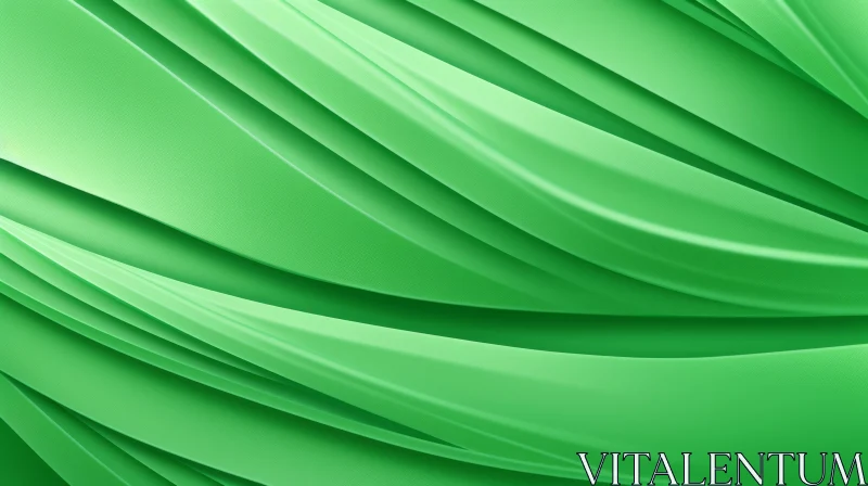 Tranquil Green Abstract Gradient Background AI Image