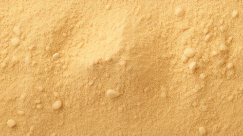 Fine Texture of Yellow Cornmeal Close-up