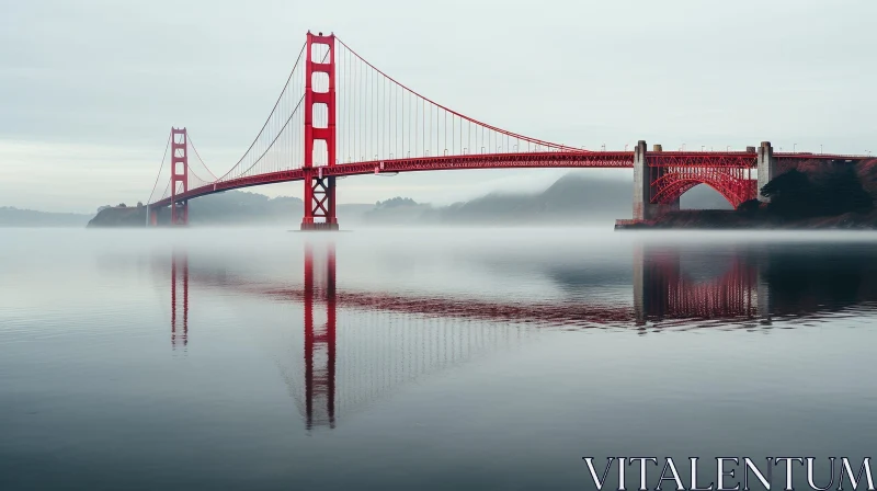 AI ART Golden Gate Bridge in San Francisco - Iconic Suspension Structure