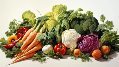 Fresh and Colorful Vegetable Assortment