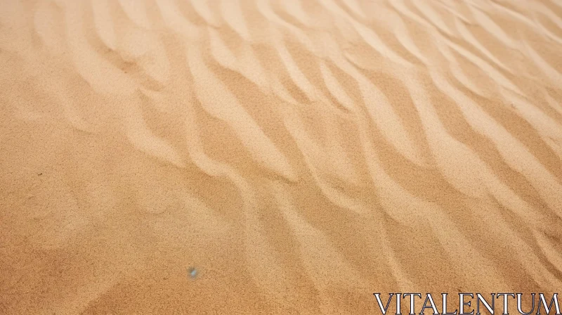Endless Sand Dune in Desert Landscape AI Image