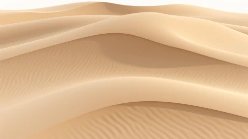 Tall Rippled Sand Dune Landscape