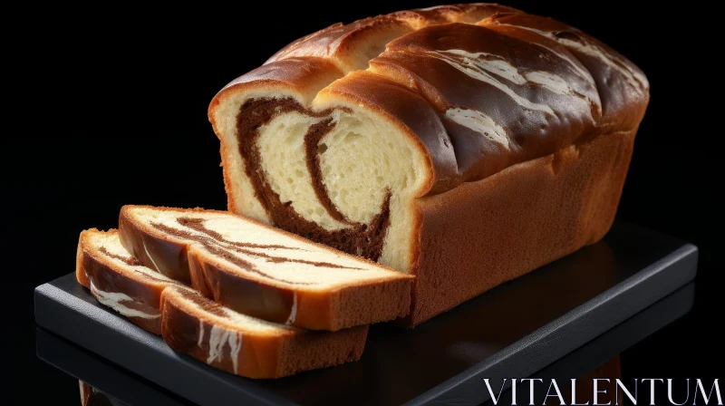AI ART Delicious Marble Bread with Chocolate - Perfect Snack or Breakfast