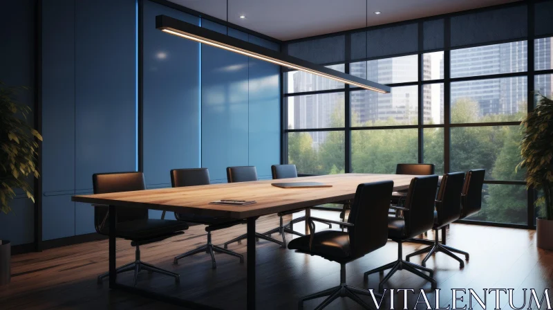 AI ART Modern Office Conference Room Design