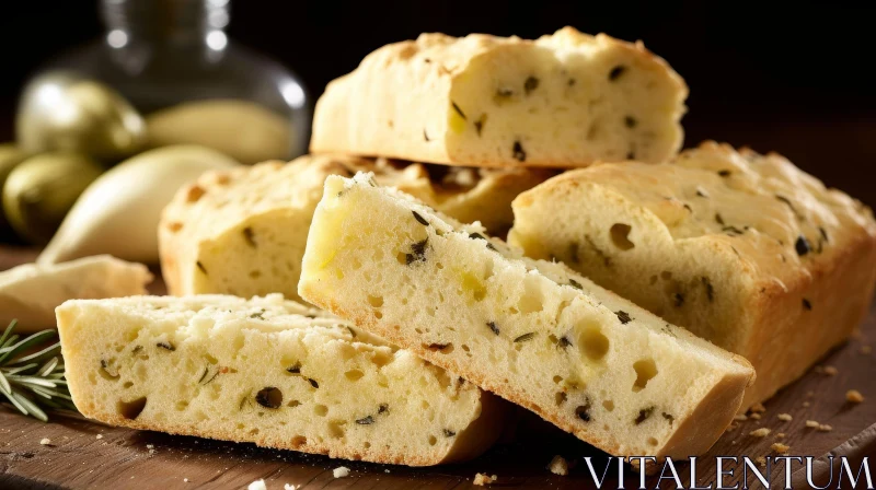 AI ART Delicious Focaccia Bread: A Taste of Italy