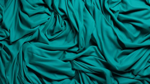 Elegant Dark Turquoise Fabric Texture