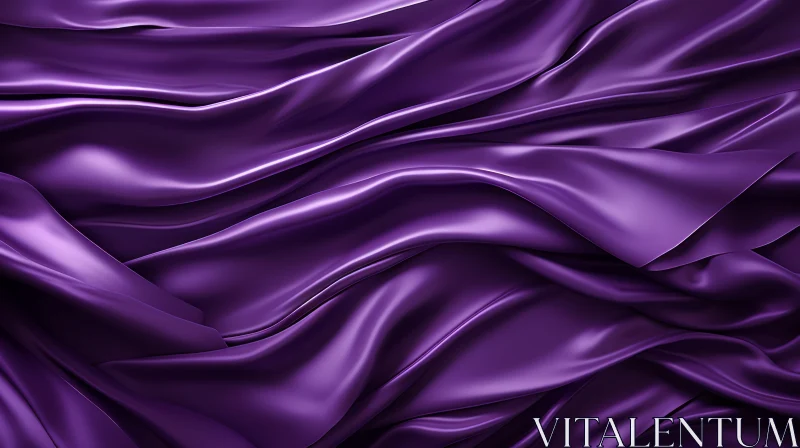 Luxurious Purple Silk Fabric Texture AI Image