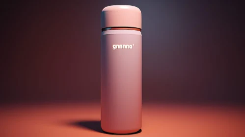 Pink Thermos 3D Rendering