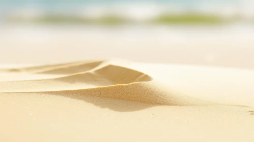 Sand Dune Close-up: Serene Nature Texture