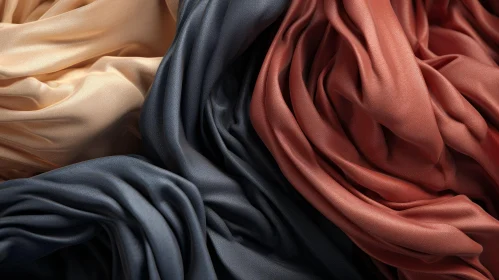 Soft Fabric Textures in Beige, Blue, and Burgundy