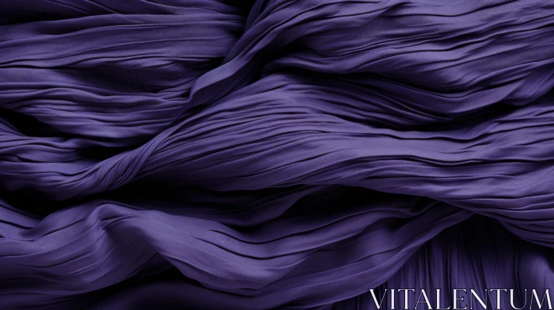 AI ART Luxurious Dark Purple Silk Fabric with Folds and Waves