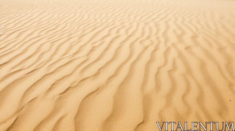 Sand Dune Landscape in Desert AI Image