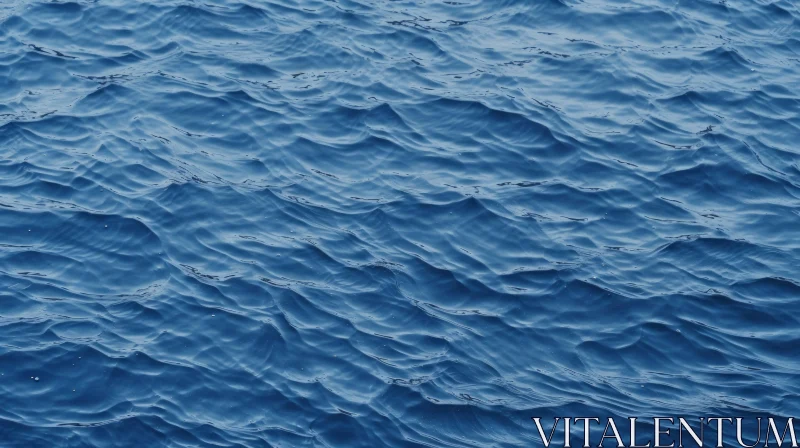 Azure Ocean Surface Close-Up AI Image