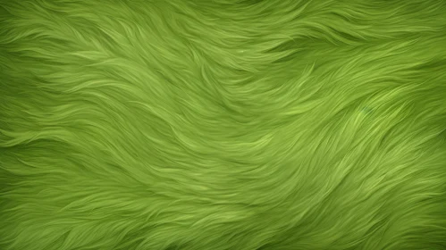 Green Fur Texture - Close-Up Image for Background Use