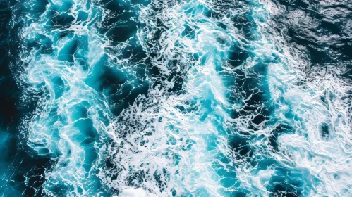 Ocean Waves - Powerful Blue Water Image