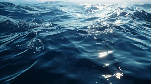 Tranquil Ocean Surface Close-Up