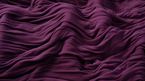 Crumpled Dark Purple Fabric Texture