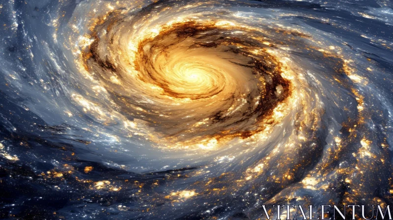 AI ART Spiral Galaxy - Stunning Astronomy Image