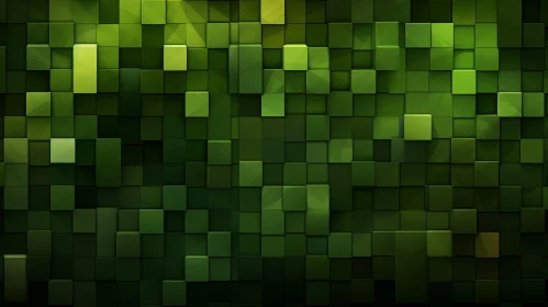 Green Tiled Wall Texture - 3D Rendering