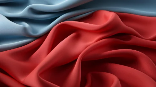 Blue and Red Fabric Textures Close-Up