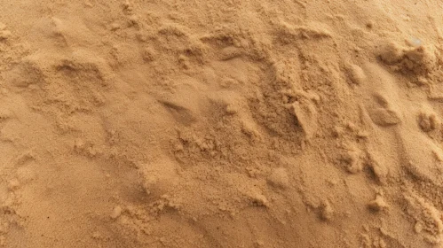 Close-up Sand Surface with Footprints