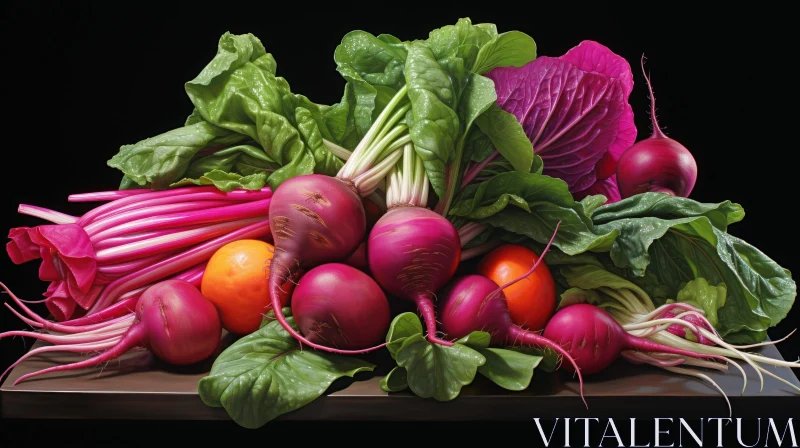 Colorful Vegetable Still Life Photography AI Image